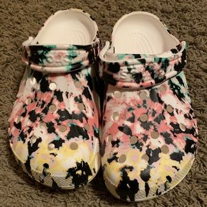 Tie Dye Crocs